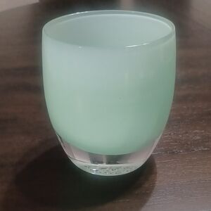 Glassybaby "thank you" candle holder